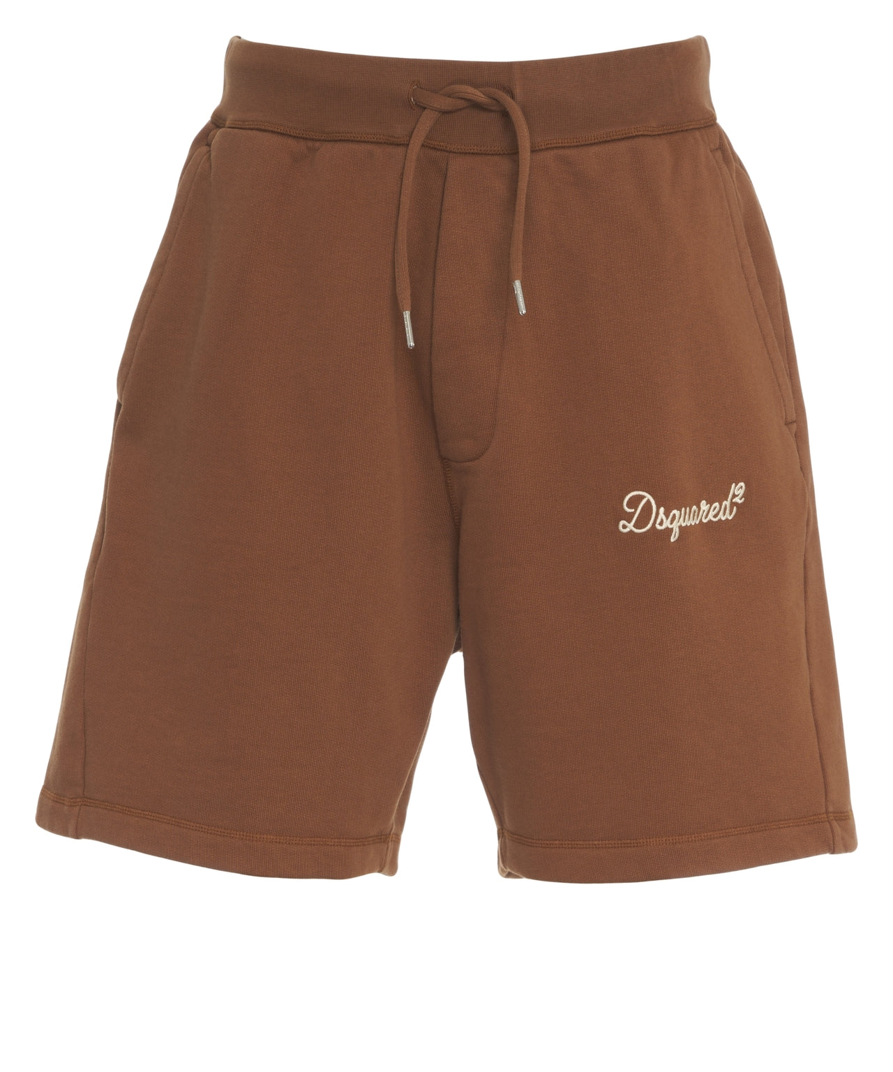 Dsquared2 Shorts with logo embroidery Brown Men – MAXIMILIAN.it