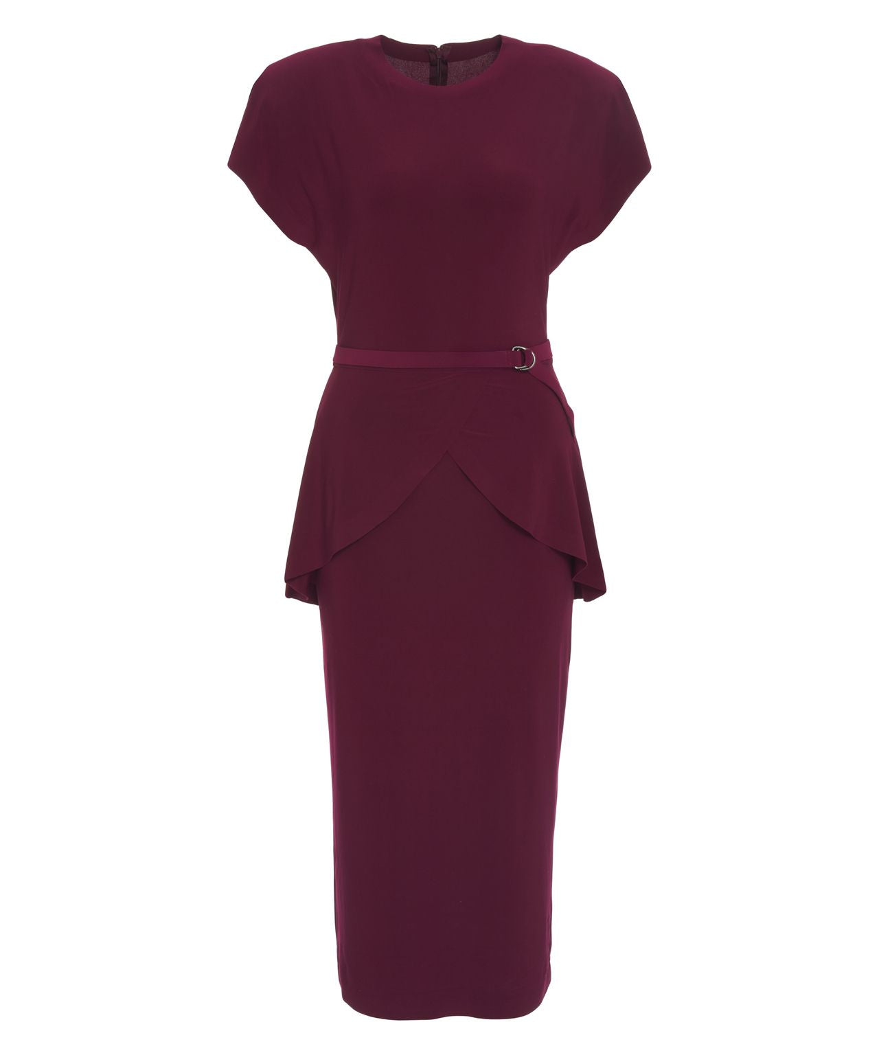 Norma Kamali Midi dress with waist belt Red Women MAXIMILIAN.it