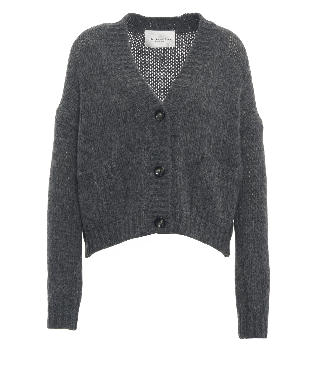 Roberto Collina Cardigan in alpaca Grey Women – MAXIMILIAN.it