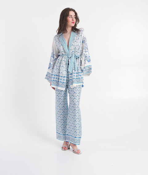 Kimono "Lucia Amalfi" #blu