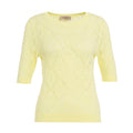 T-shirt a maglia #giallo
