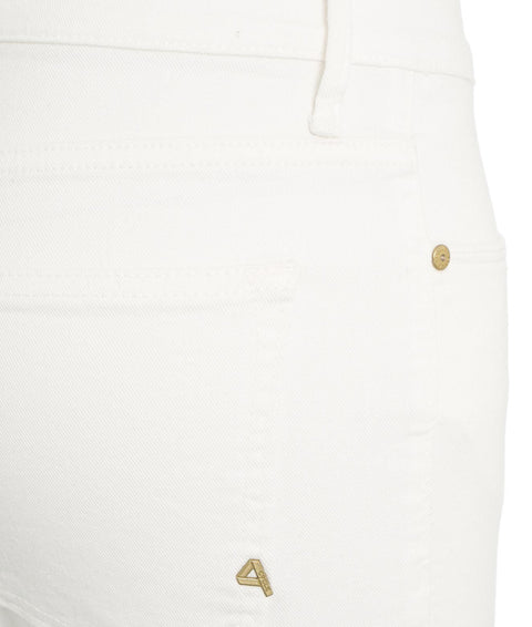 Jeans "Kate Crop" #bianco