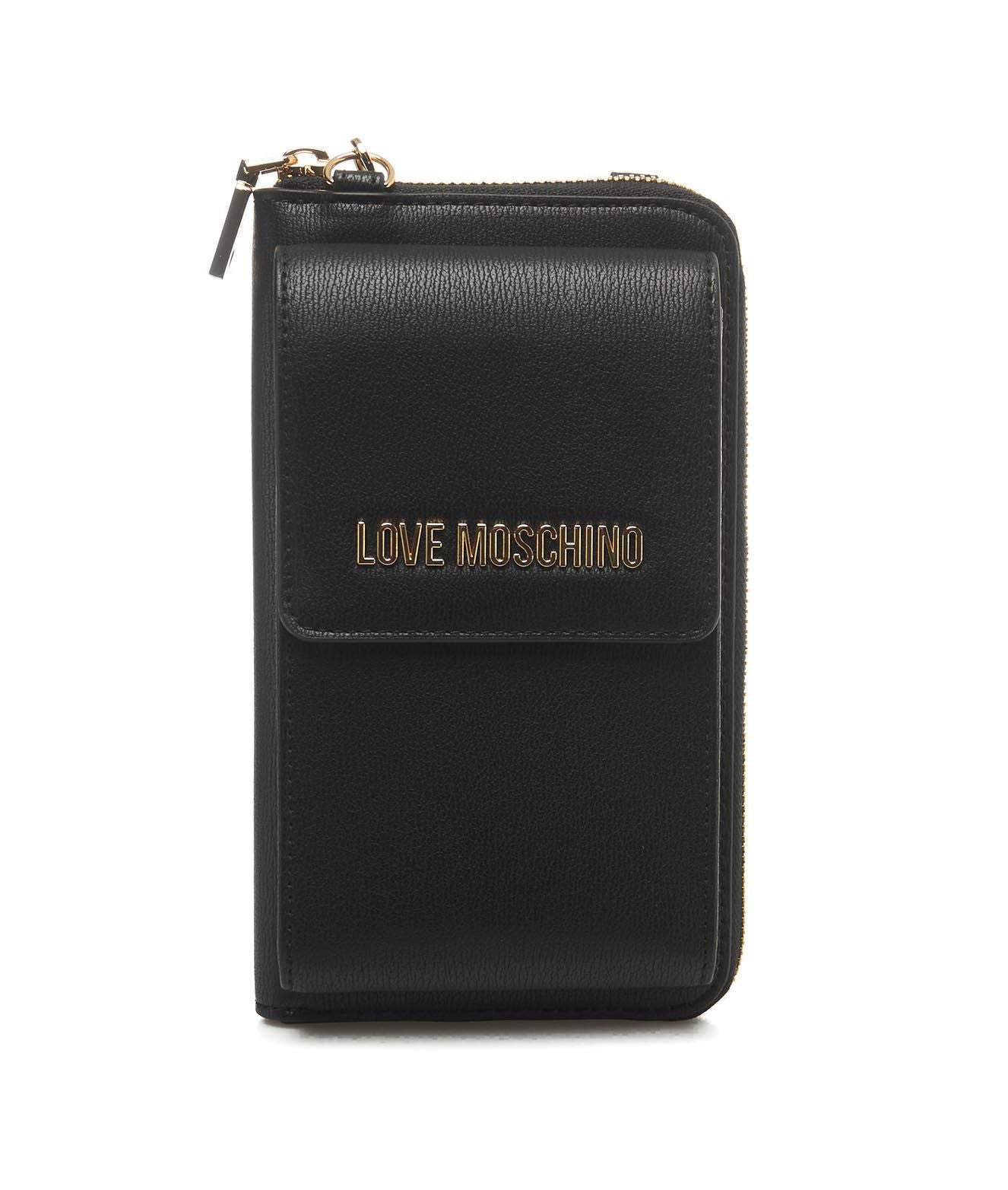 Love Moschino Wallet with phone bag Black Woman