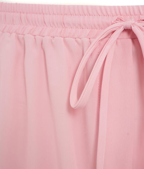 Pantaloncini in misto seta #rosa