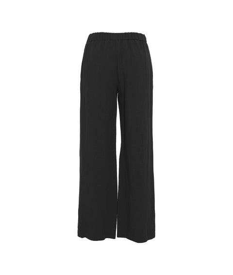 Pantaloni in misto lino #nero