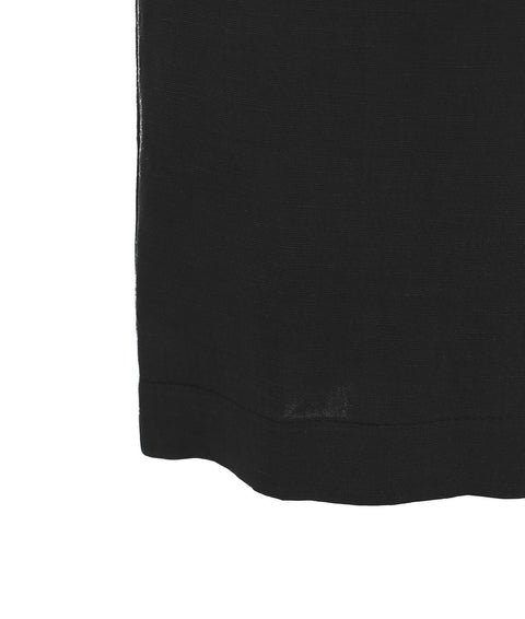 Pantaloni in misto lino #nero