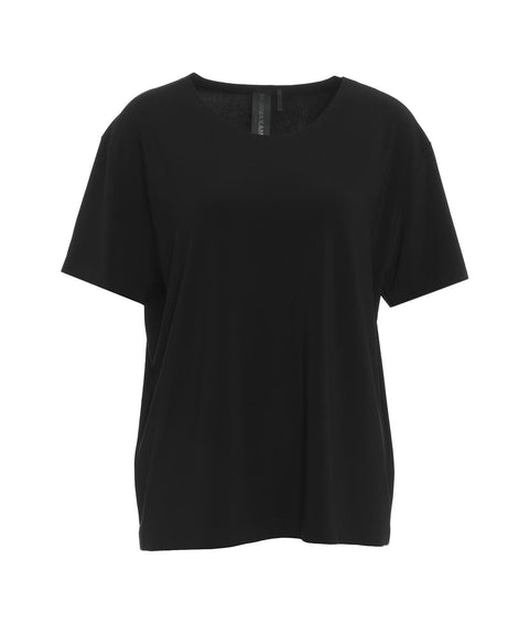 T-shirt con girocollo #nero