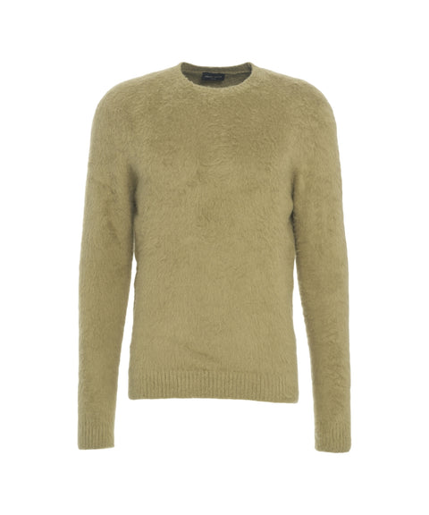 Brushed knit sweater