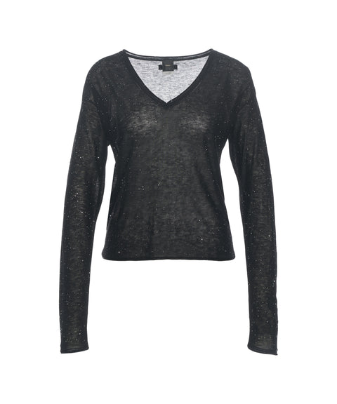 Pullover mit Glitzerfinish 'Salomone'