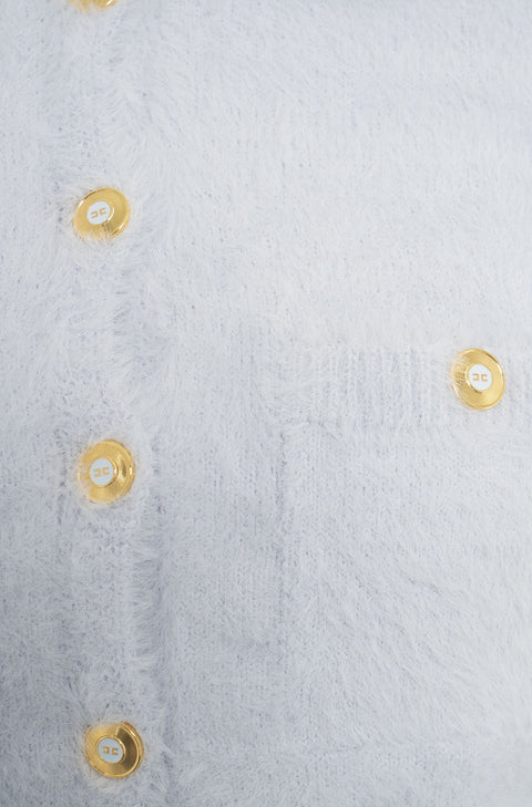 Cardigan con bottoni decorativi