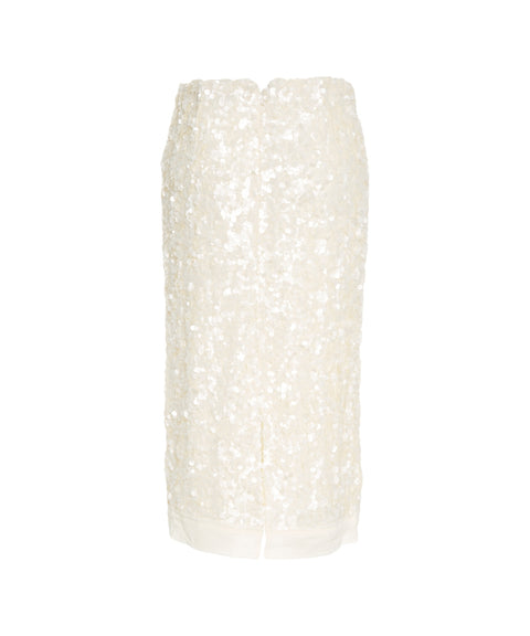 Midi skirt with sequins 'Shiny'