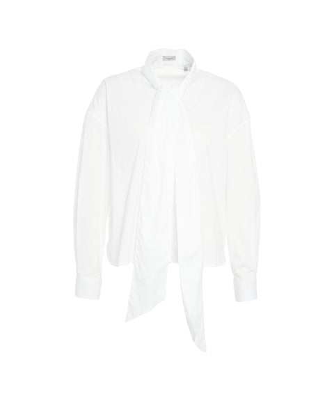 Bluse mit Schleifenkragen