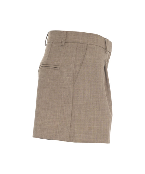 Bermudahose mit Bundfalten