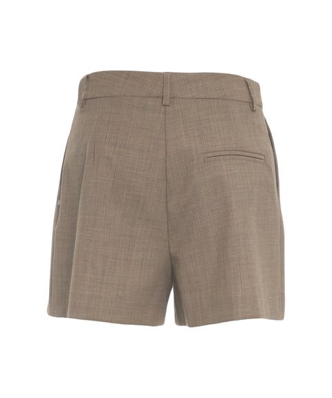 Bermudahose mit Bundfalten