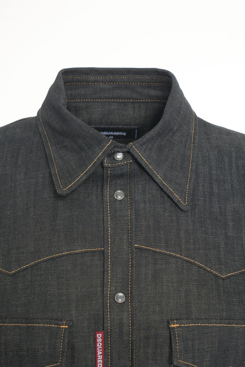 Camicia western in denim