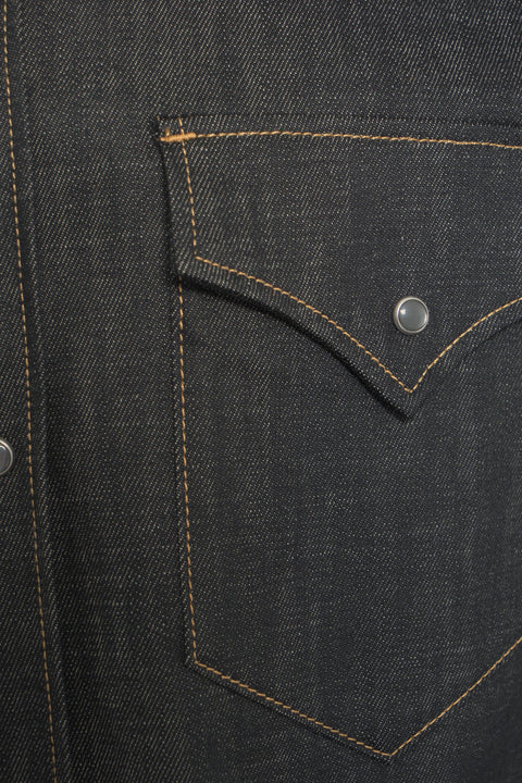 Camicia western in denim