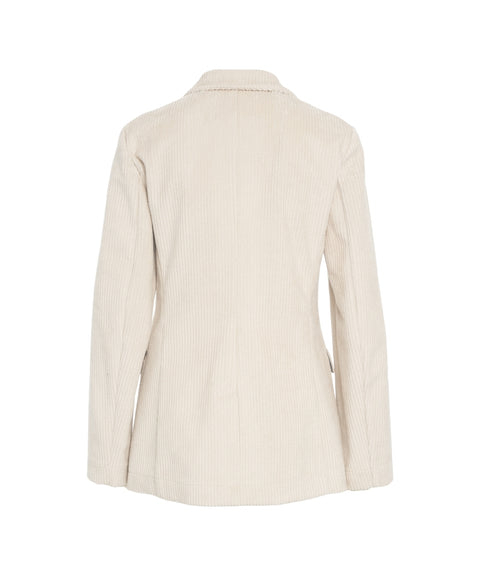 Blazer in velluto a coste