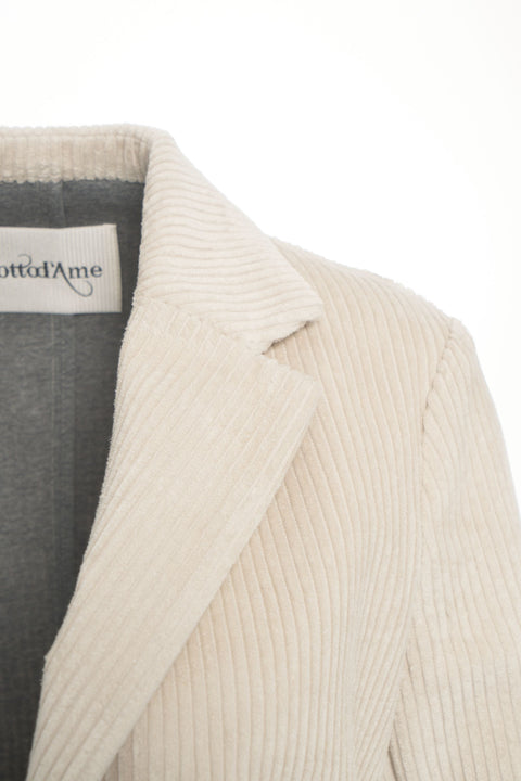 Blazer in velluto a coste