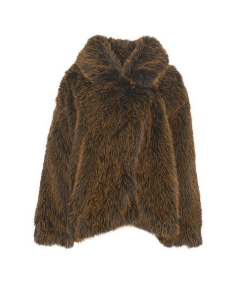 Cappotto in pelliccia sintetica