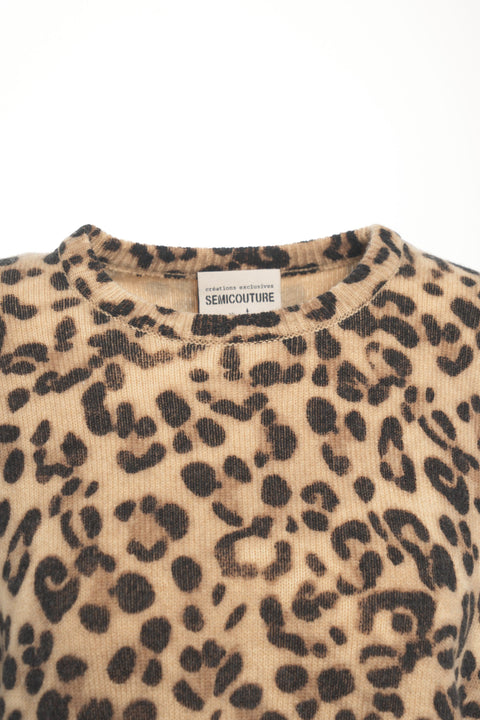 Maglione con Stampa Animalier