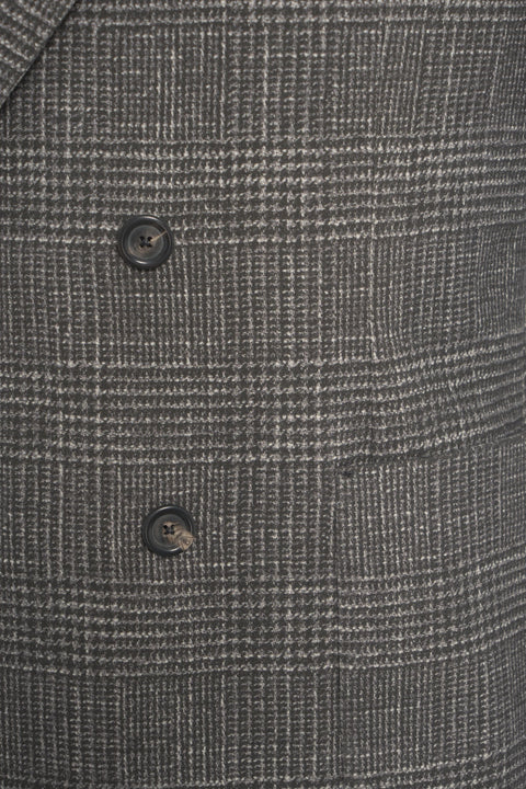 Blazer doppiopetto in glencheck