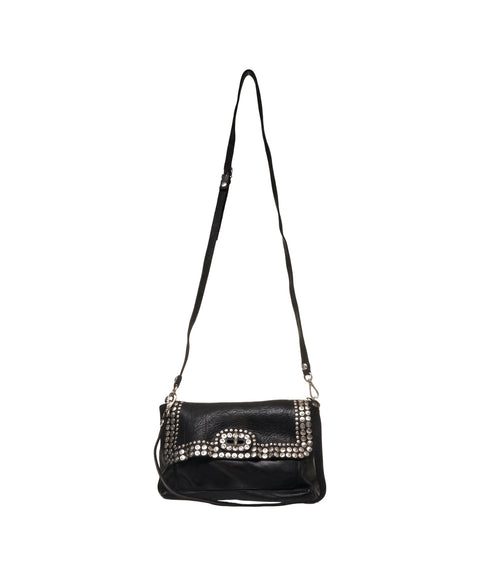 Borsa a spalla con dettaglio borchie