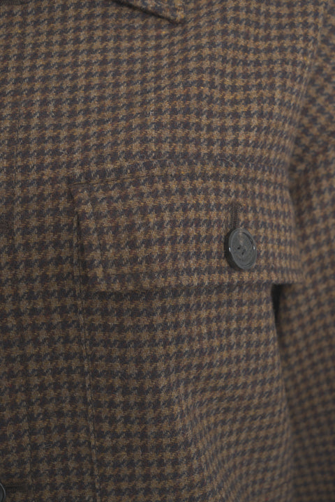 Jacke mit Hahnentrittmuster