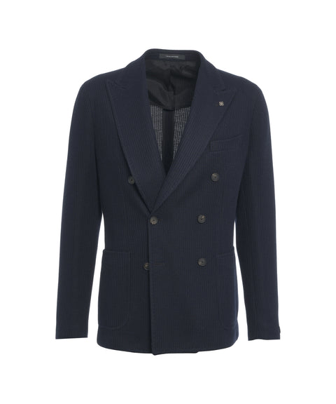 Blazer doppiopetto in maglia