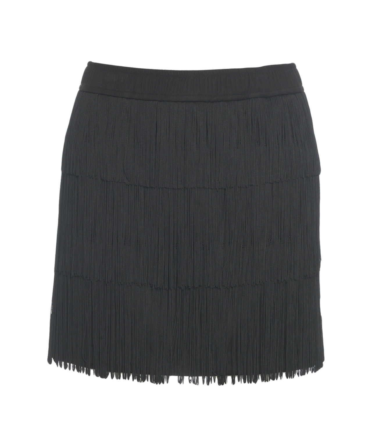 8PM Mini skirt with fringes 'Julia' Black Women – MAXIMILIAN.it