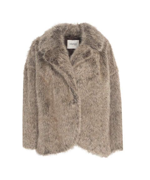 Giacca in ecopelliccia