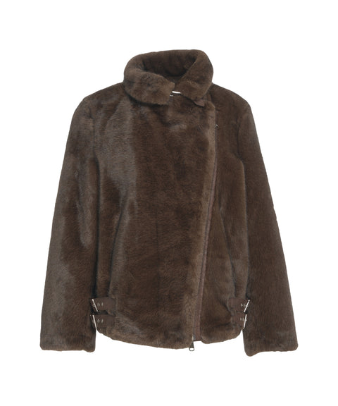 Giacca in ecopelliccia