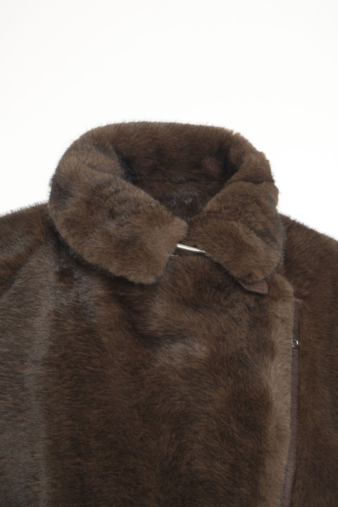 Giacca in ecopelliccia