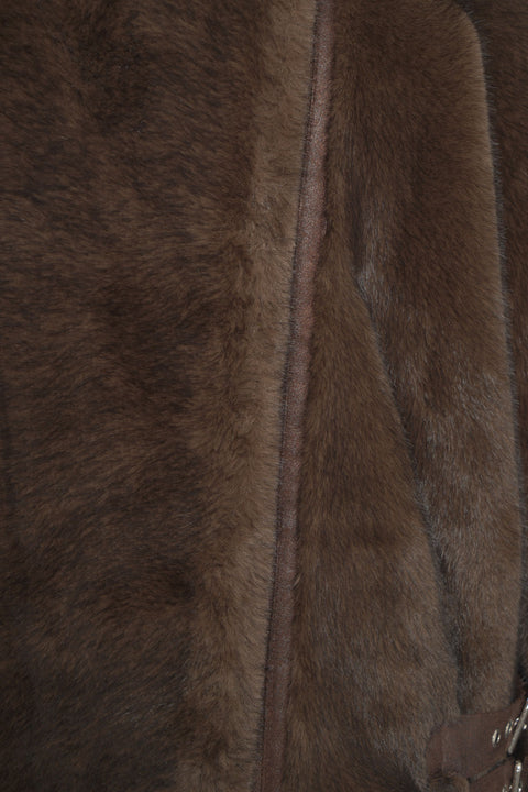 Giacca in ecopelliccia