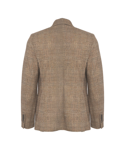 Blazer doppiopetto in glencheck