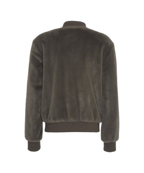 Bomber aus Kunstpelz