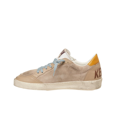 Golden Goose Sneakers scamosciate 'Ball Star' Beige Uomo