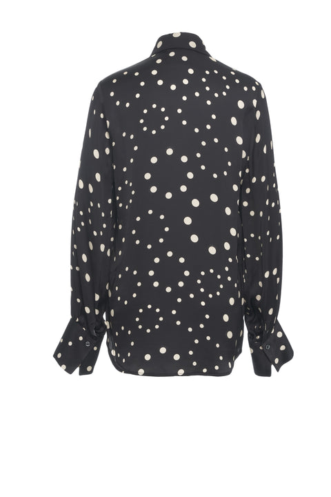 Bluse mit Schleifenkragen