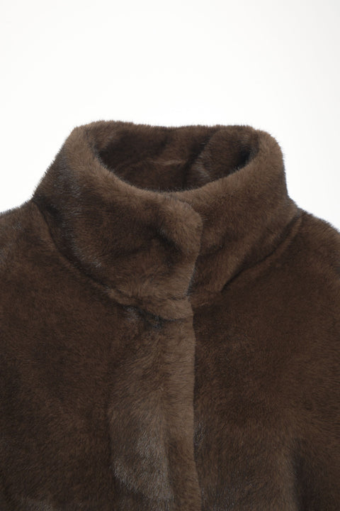 Cappotto in ecopelliccia