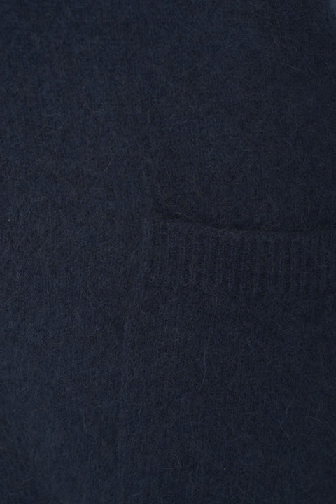 Cardigan in lana di procione