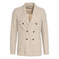 Blazer doppiopetto in glencheck