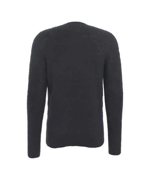 Brushed knit sweater