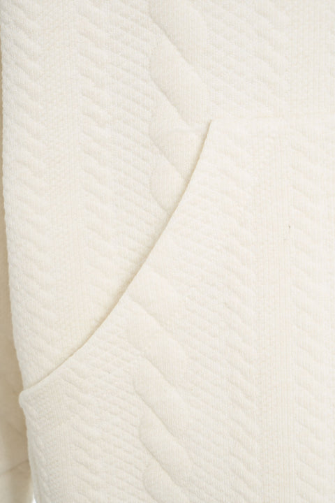 Felpa con cappuccio in maglia