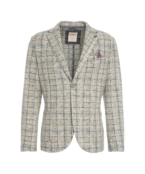 Blazer con motivo a quadri