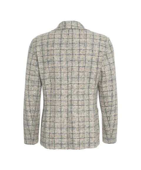 Blazer con motivo a quadri