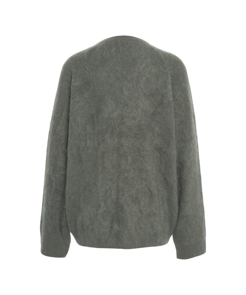 Maglione in brushed cashmere