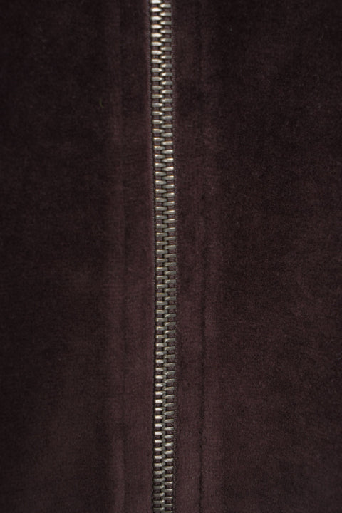 Felpa con cappuccio in velluto