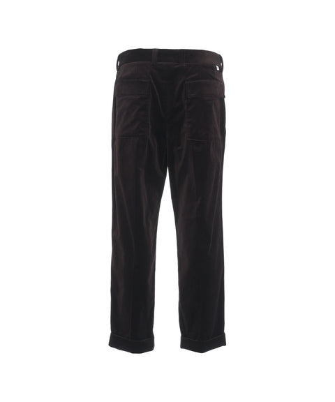 Pantaloni chino in velluto