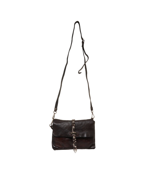 Borsa a tracolla con dettaglio borchie