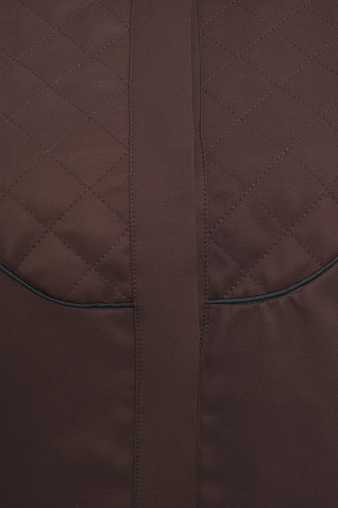 Blusa con dettagli trapuntati