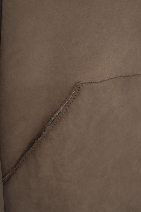 Kapuzenjacke aus Lammfell